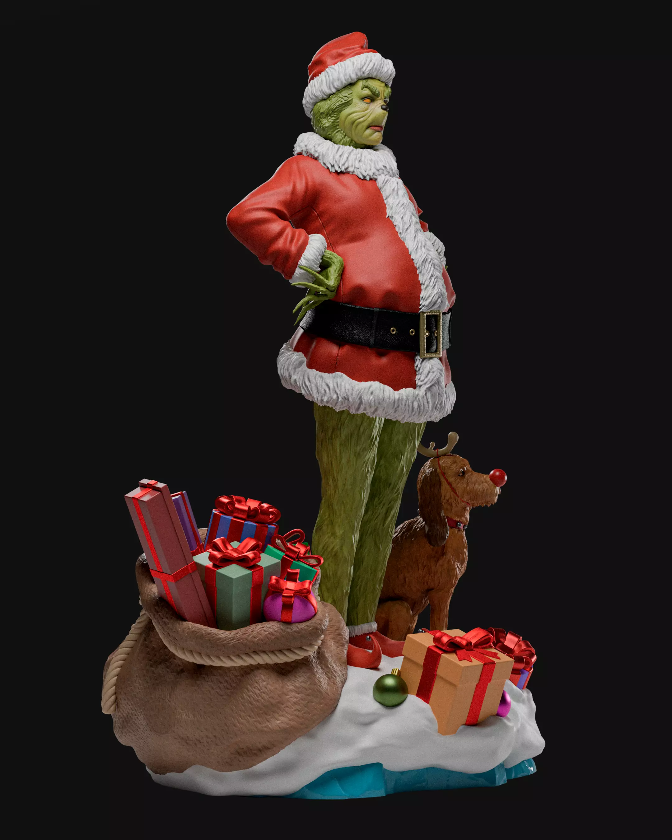 Grinch 3D Print Model STL 3D print model