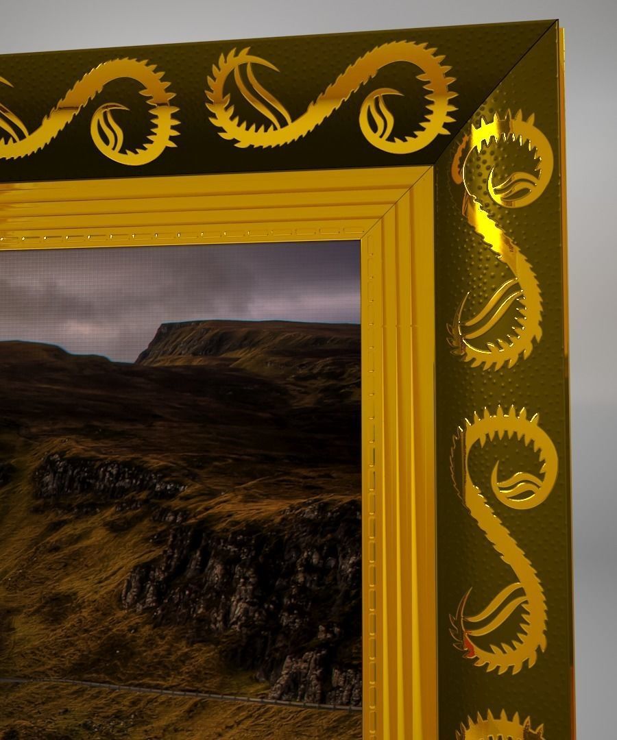 A collection of Frames - Set I Low-poly 3D model_2