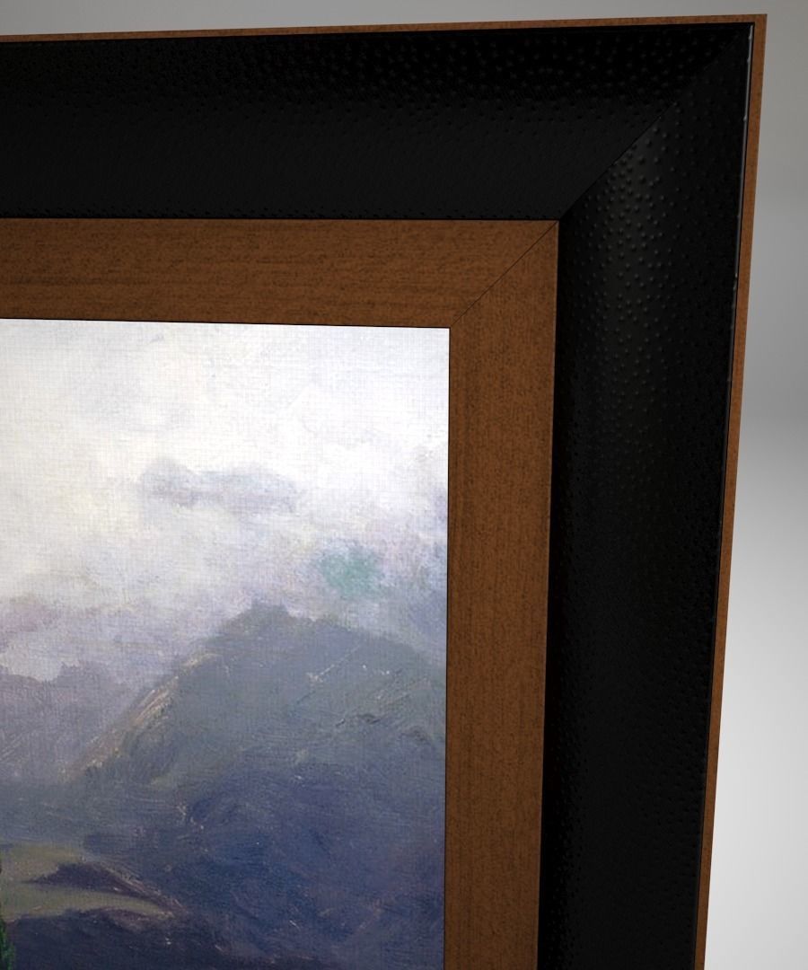 A collection of Frames - Set I Low-poly 3D model_8