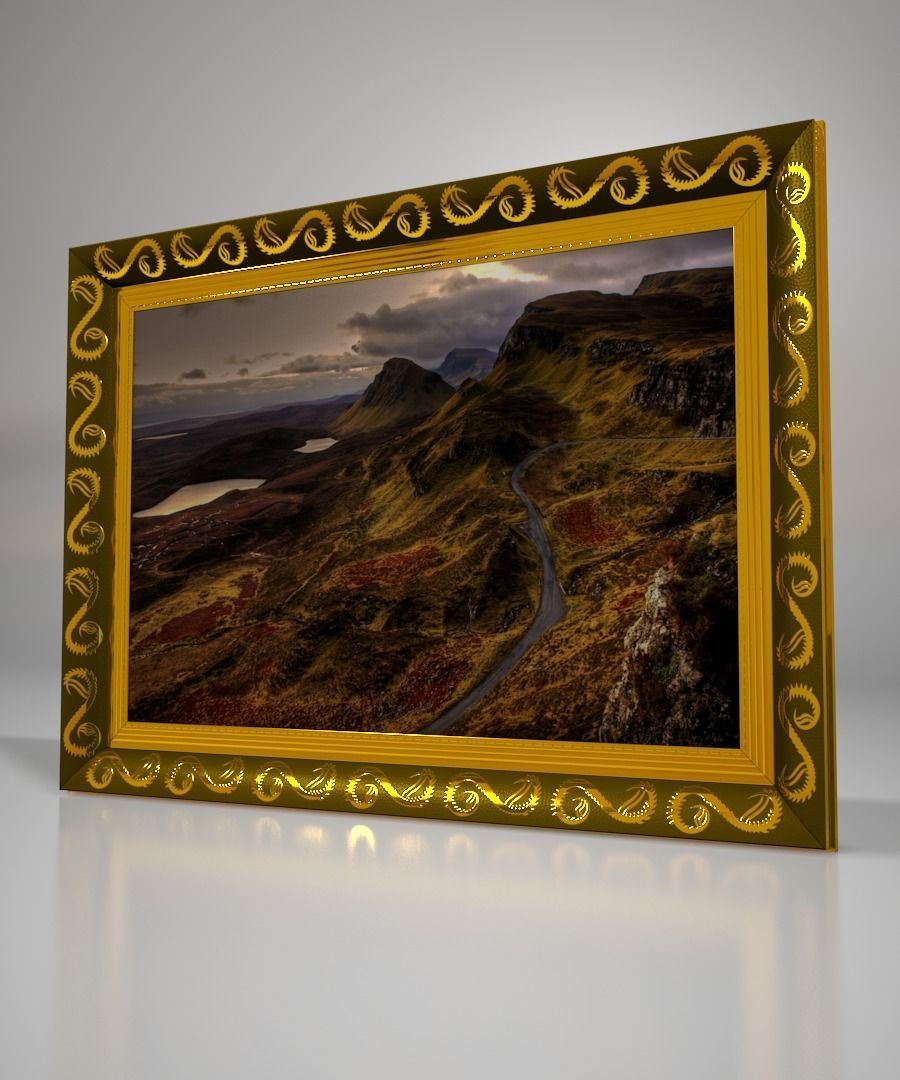 A collection of Frames - Set I Low-poly 3D model_1