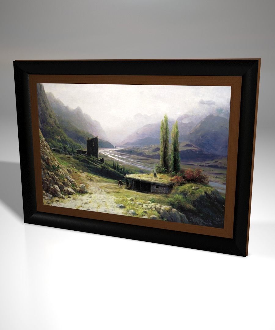A collection of Frames - Set I Low-poly 3D model_7