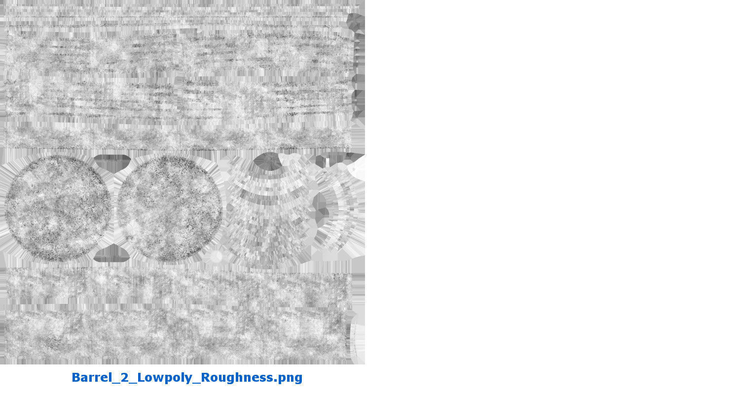 Barrel 2 Lowpoly rusty oil Low-poly 3D model_7