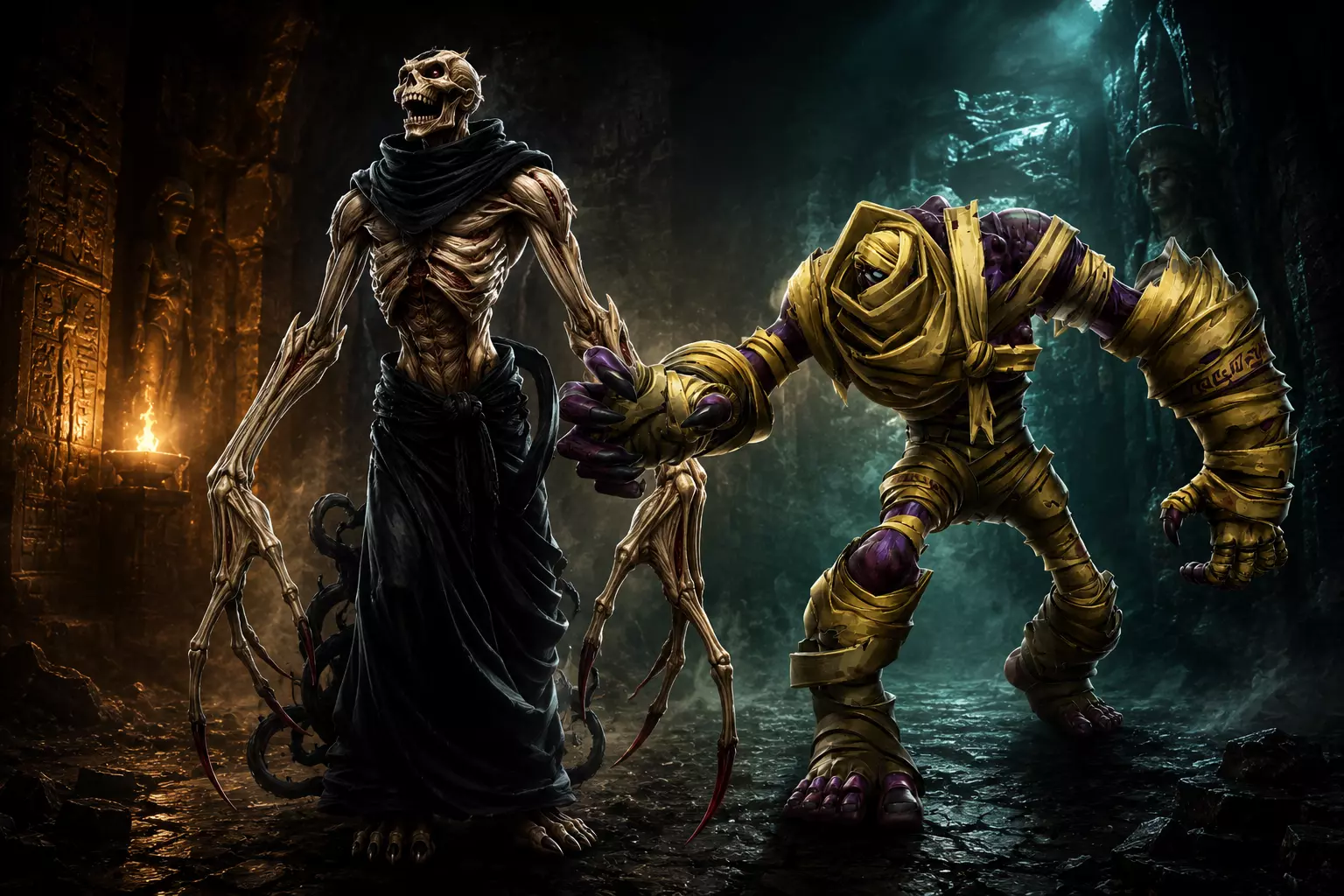 Undead Horrors - 2 Monster Minis - Necropolis 3D model