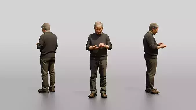 Homeless Man Counting Coins in His Open Palm