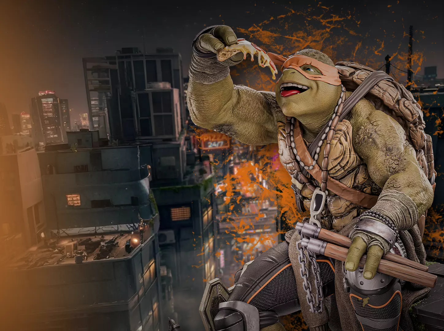Michelangelo TMNT and Bust 3D Print Model STL 3D print model