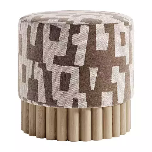 EnsAmble Loto Pouf Bench Low-poly 3D model 3