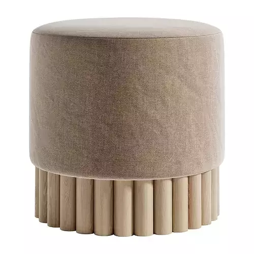 EnsAmble Loto Pouf Bench Low-poly 3D model 6