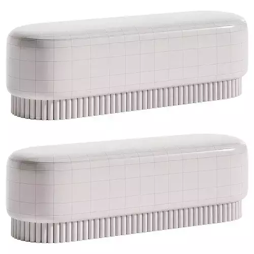EnsAmble Loto Pouf Bench Low-poly 3D model 7