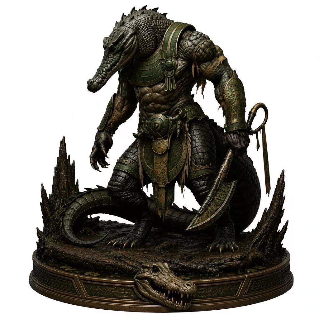 Croc Warrior 3D print model