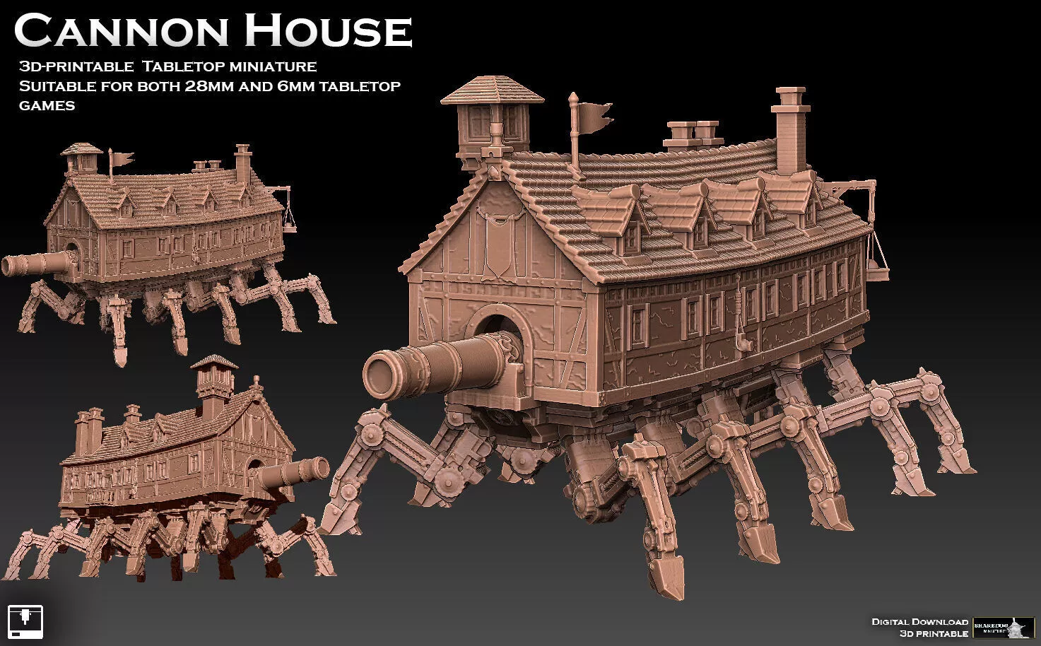 Cannon House 3D print model