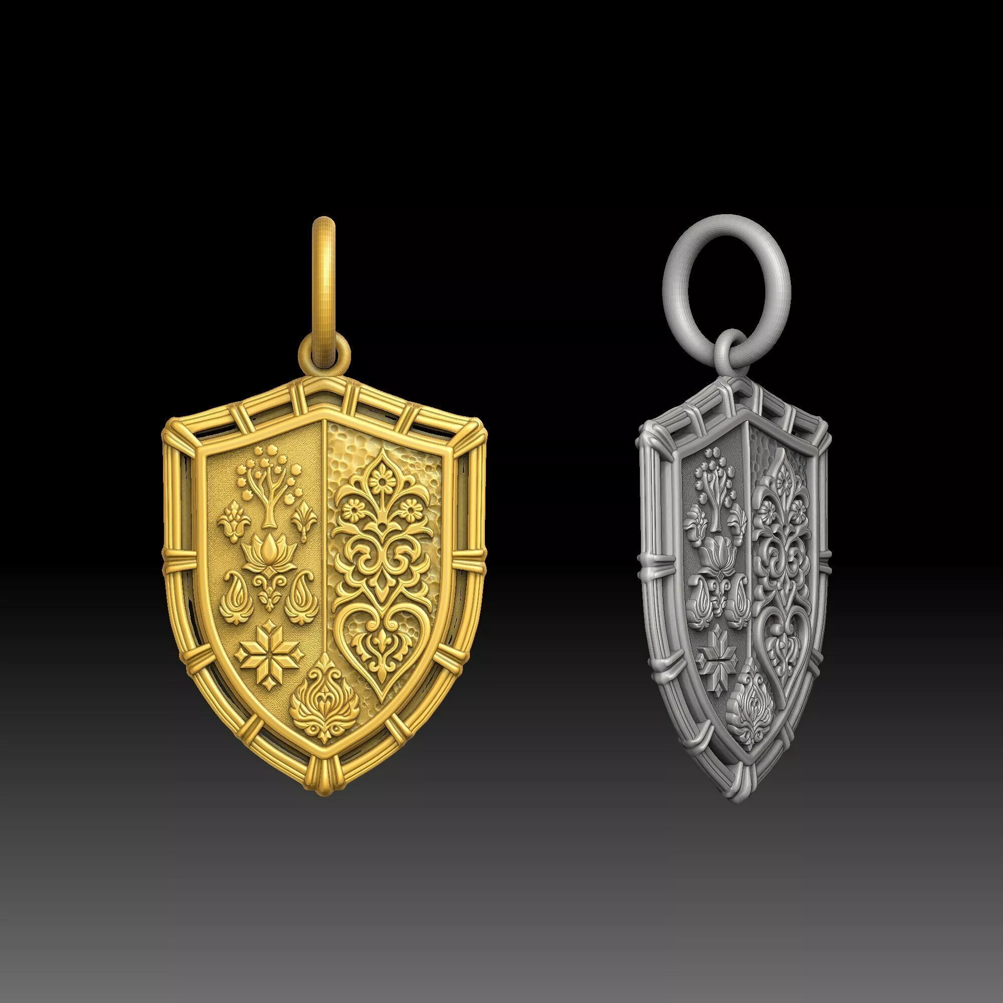 Forbidden Knowledge Crests- one inch pendant 3D print model