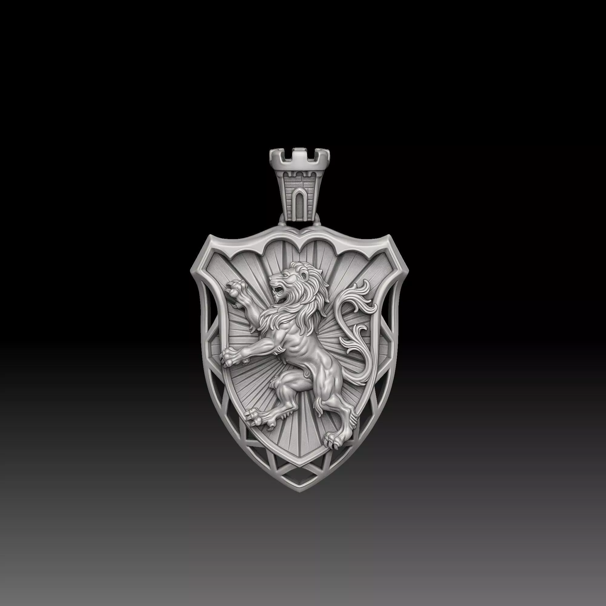 Forbidden Knowledge Crests- one inch pendant 3D print model