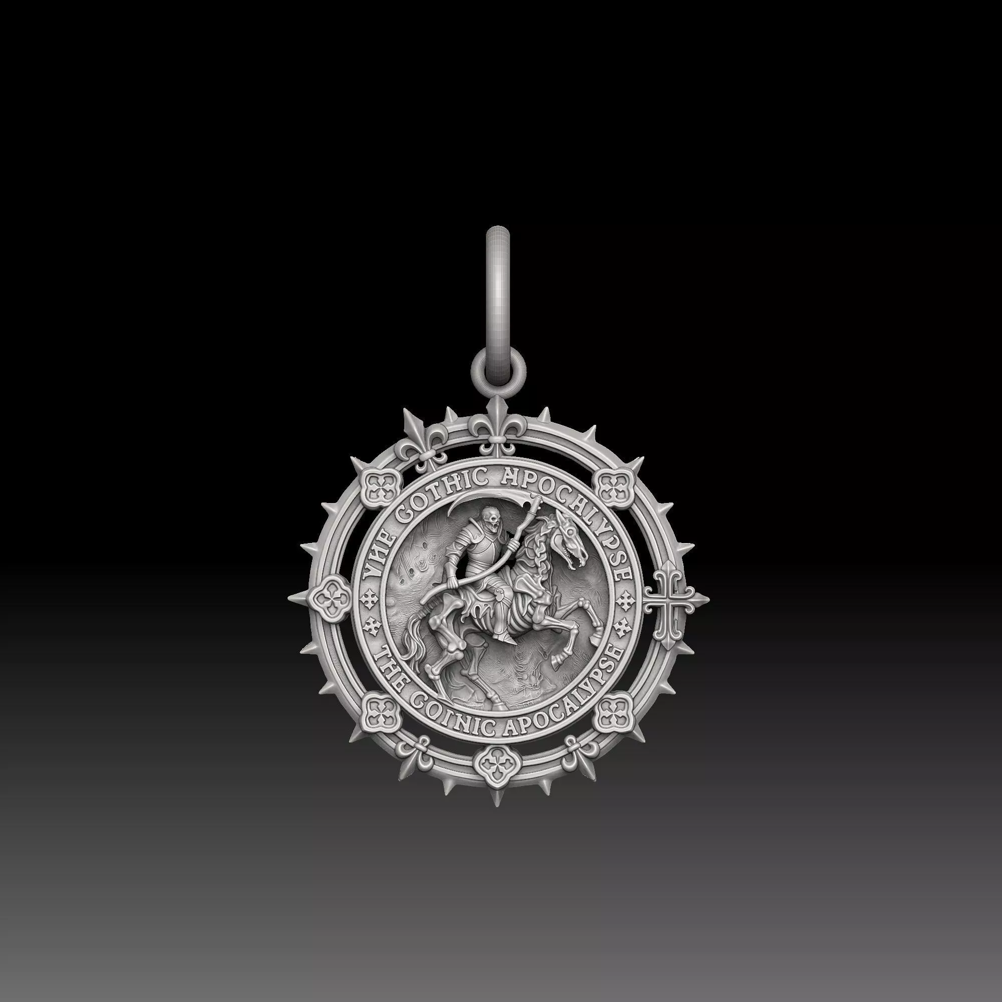 Forbidden Knowledge Crests- one inch pendant 3D print model