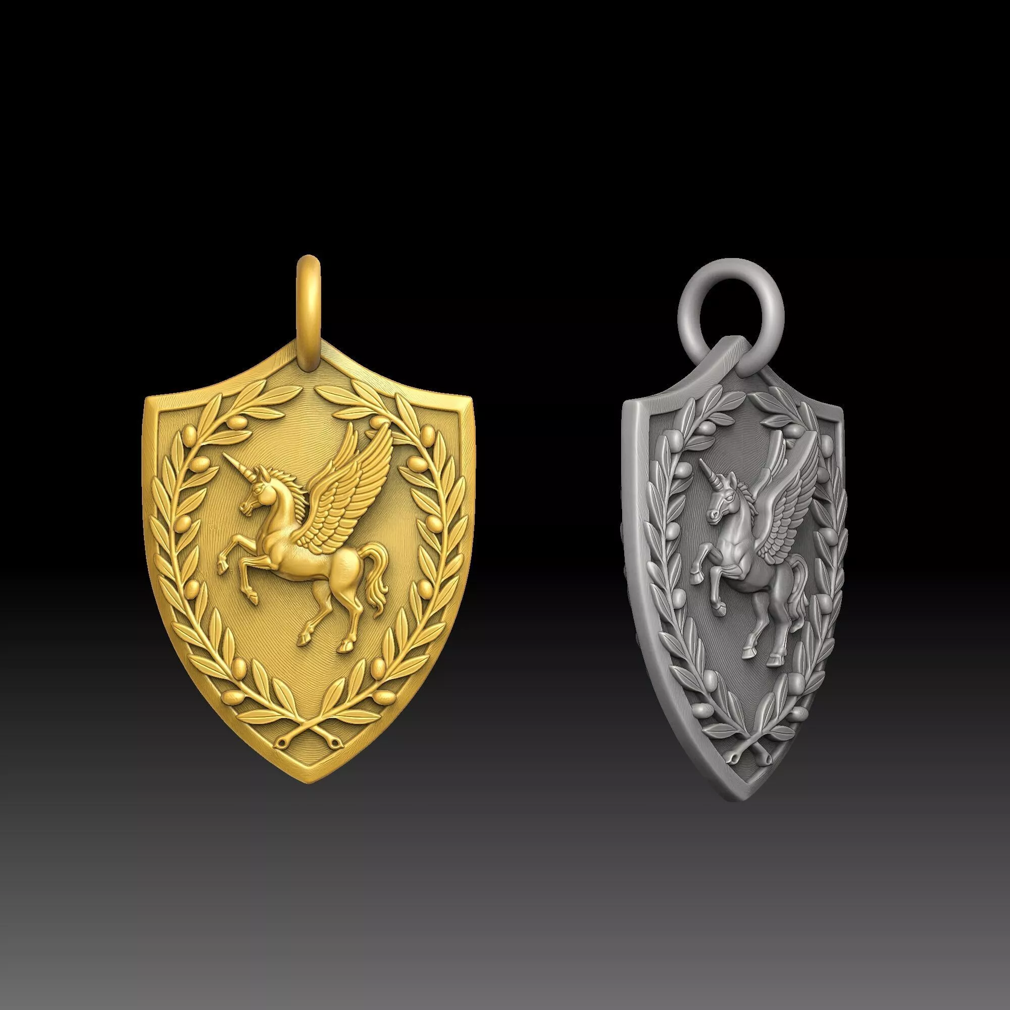 Forbidden Knowledge Crests- one inch pendant 3D print model