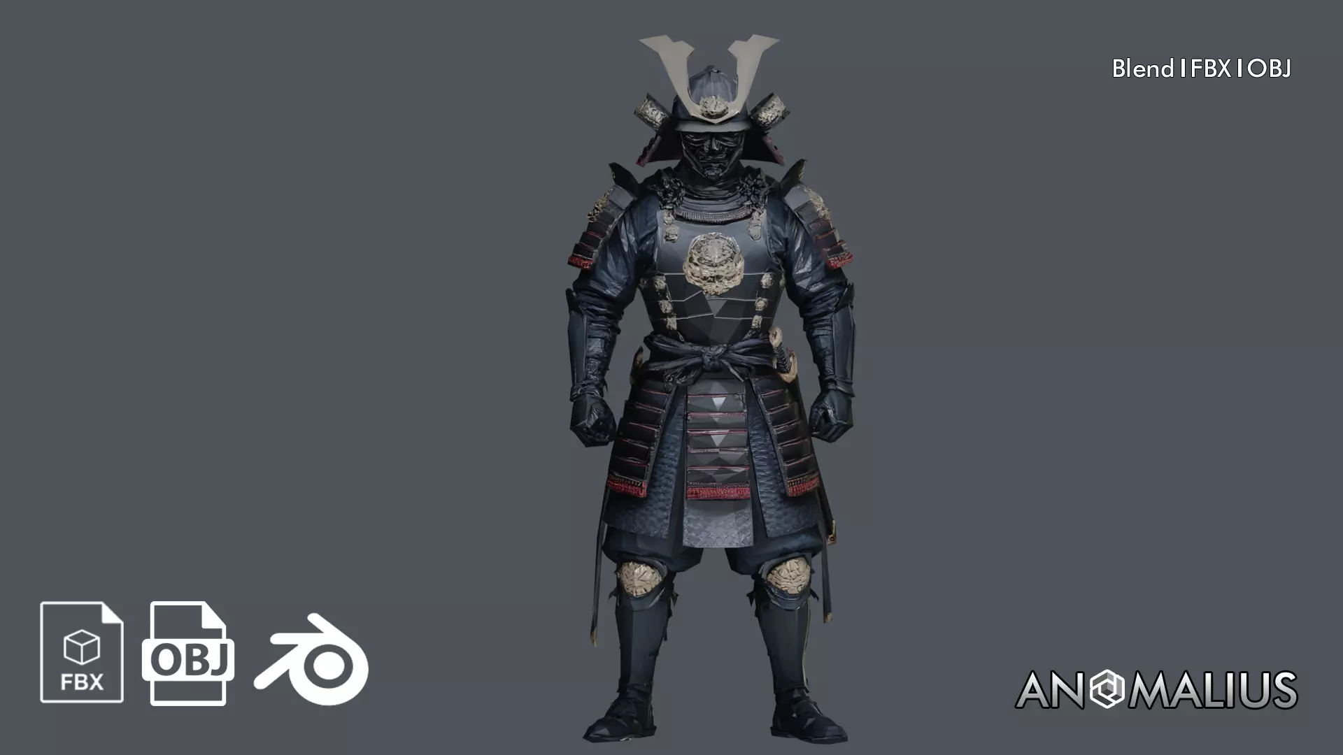 samurai armor Free 3D model