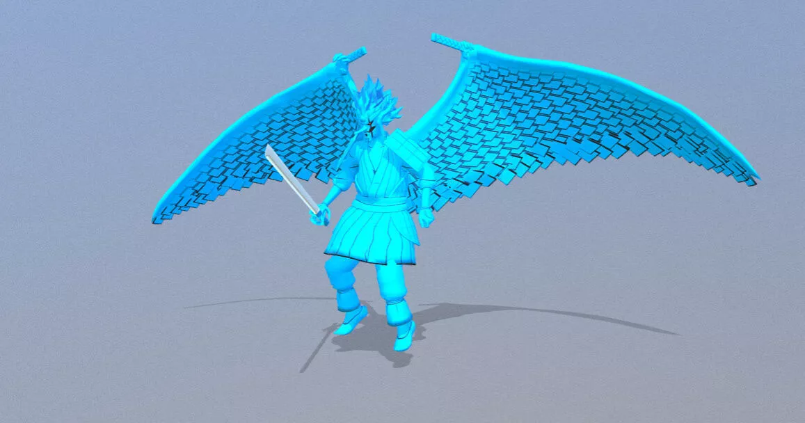 KAKASHI SUSANOO Windmill Archangel fbx 3D model