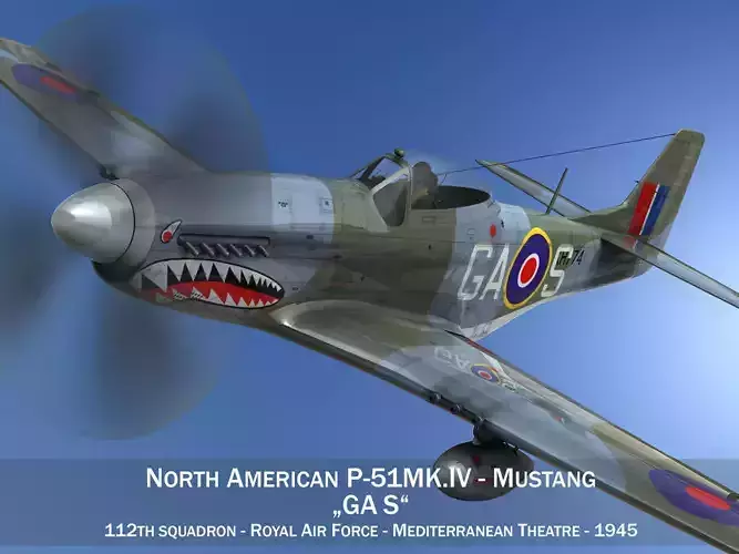 North American P-51K Mustang MK IV - RAF