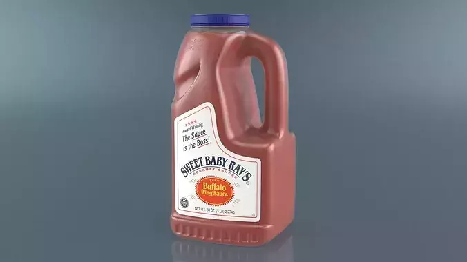 Sweet Baby Rays Buffalo Wing Sauce Gallon Bottle 3D model
