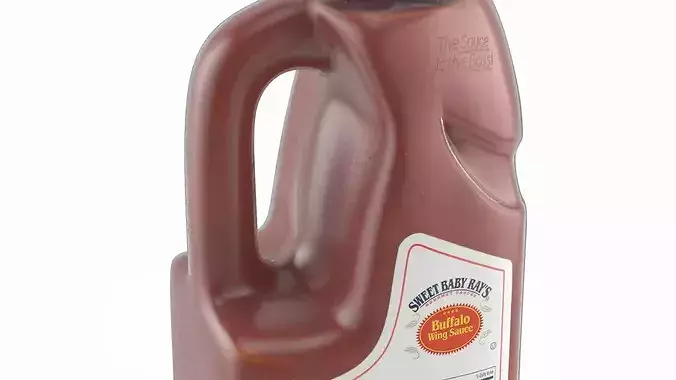 Sweet Baby Rays Buffalo Wing Sauce Gallon Bottle 3D model 6