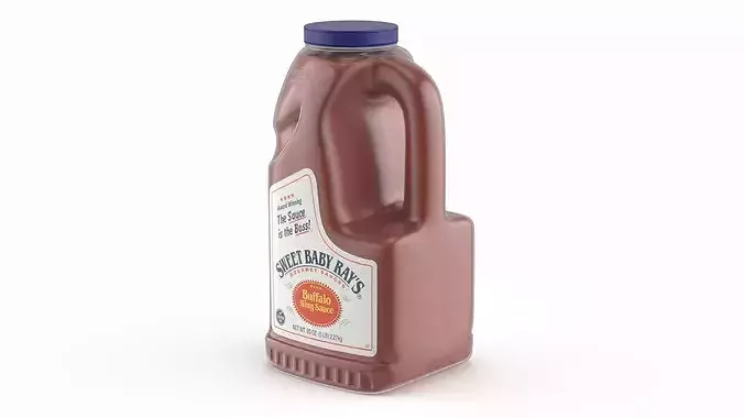 Sweet Baby Rays Buffalo Wing Sauce Gallon Bottle 3D model 2