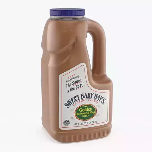 Golden Carolina-Style Sauce by Sweet Baby Rays 3D model 5