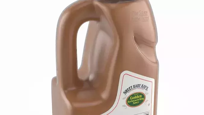 Golden Carolina-Style Sauce by Sweet Baby Rays 3D model 6