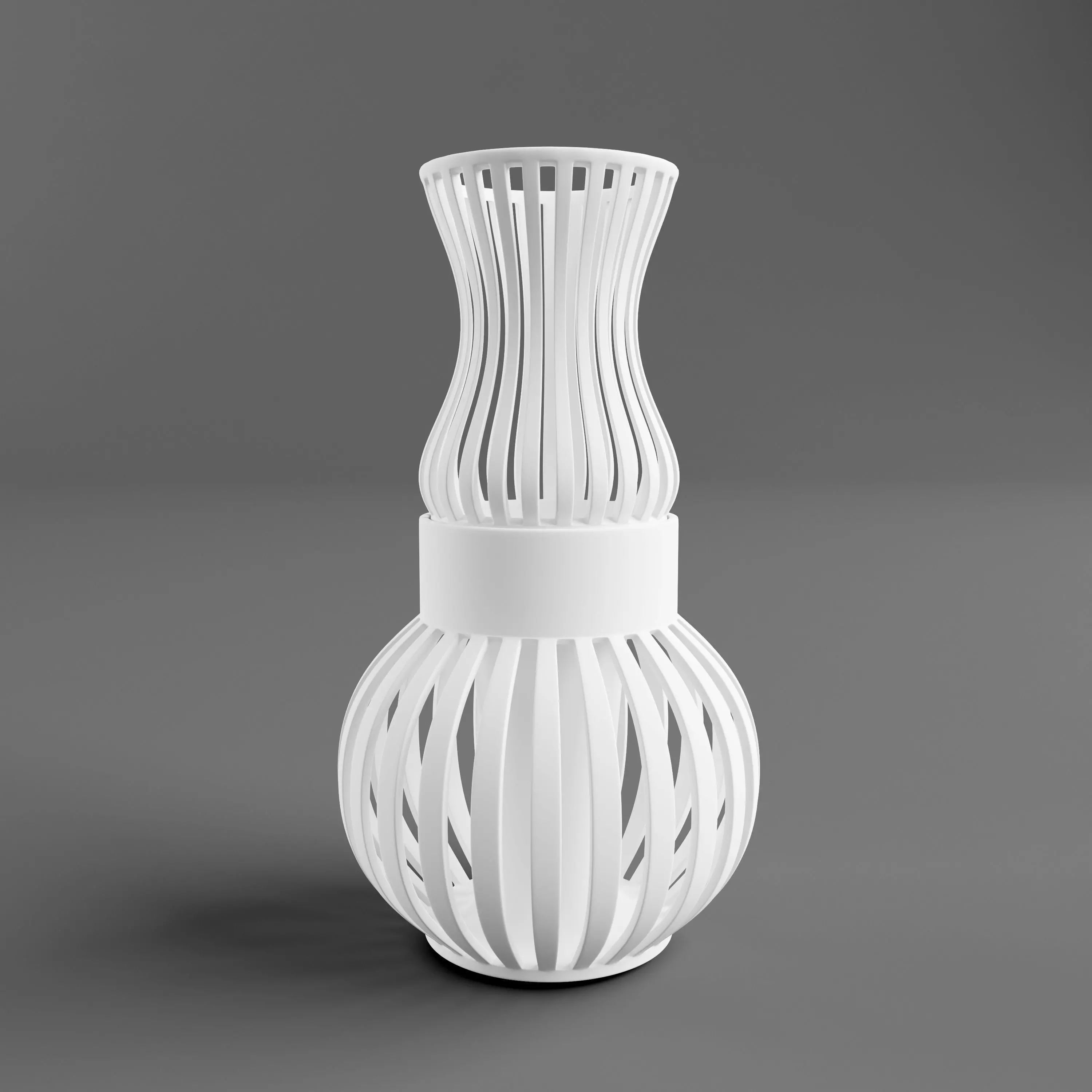 wire vase two parts 3D print model_0