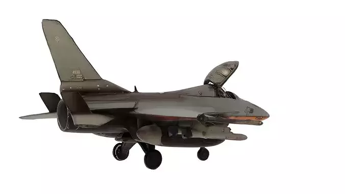 Game Ready 50k Quad Poly F16 Fighting Falcon Jet 3D Model