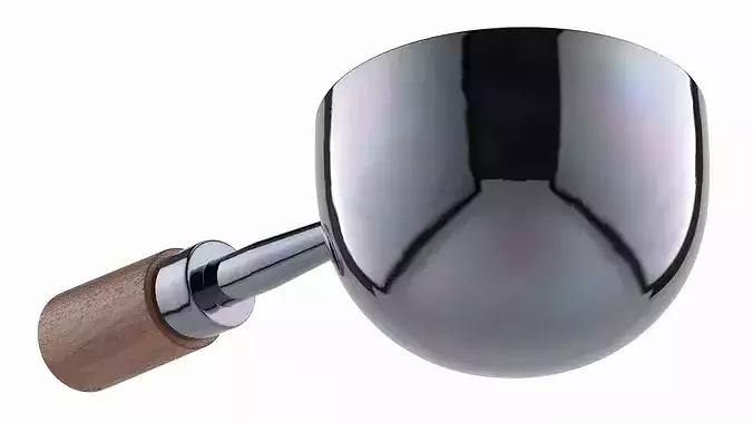 Measuring Spoon with Coffee Beans 3D model 3