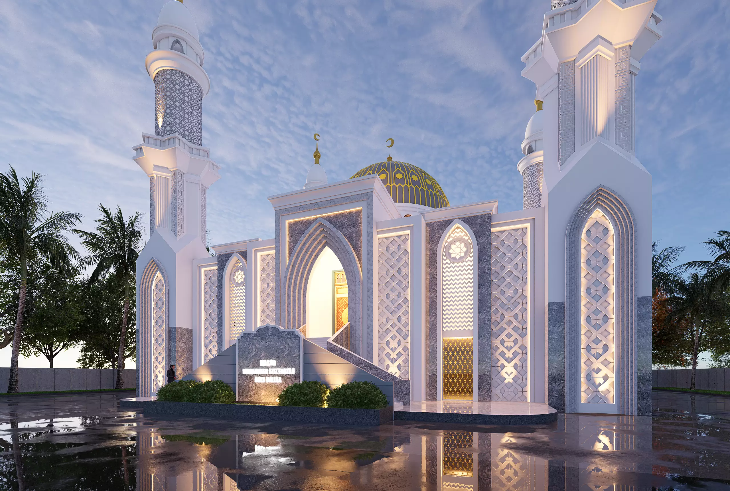 Mosque Type A23 3D model