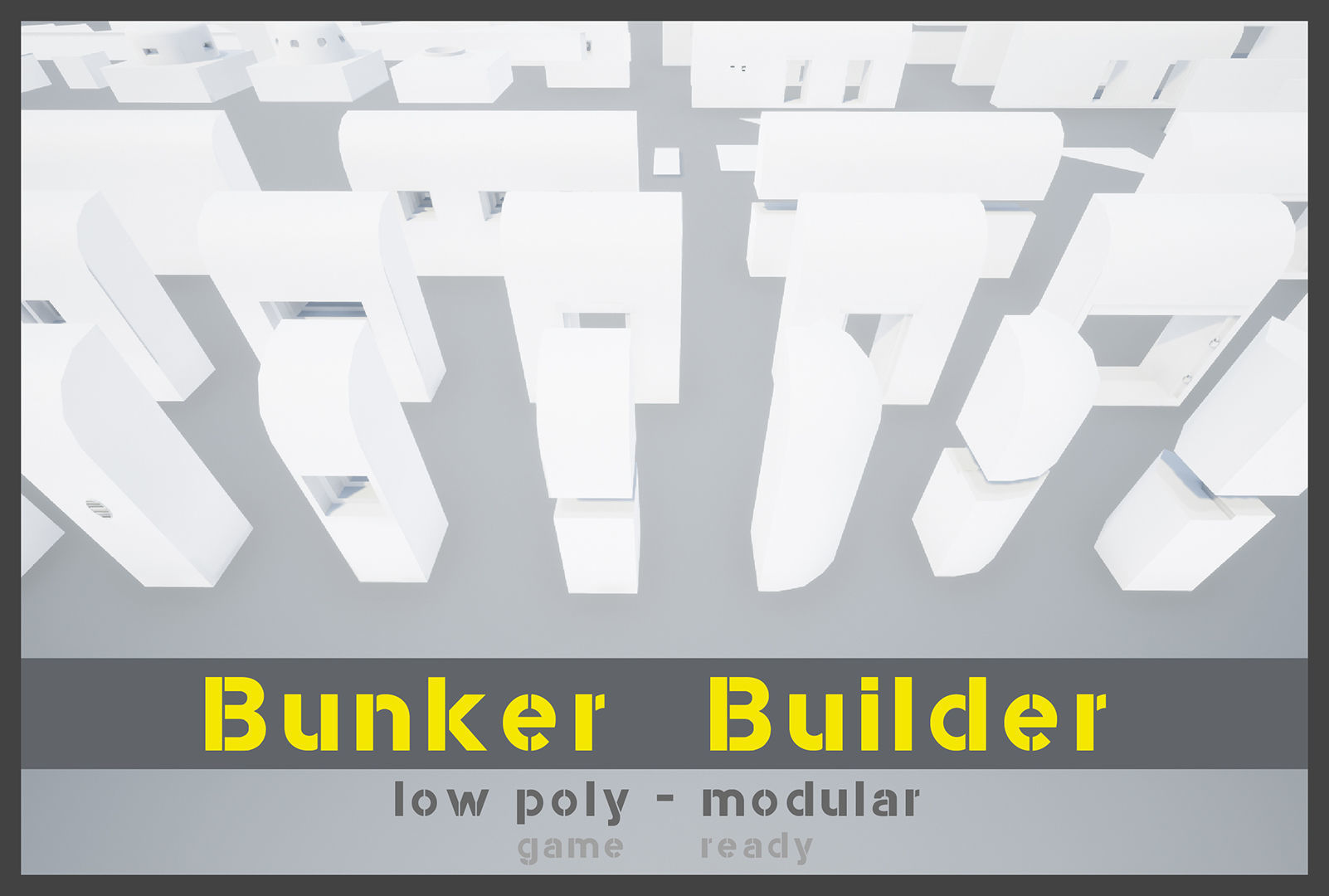 Bunker Builder Asset Pack Low-poly 3D model_4