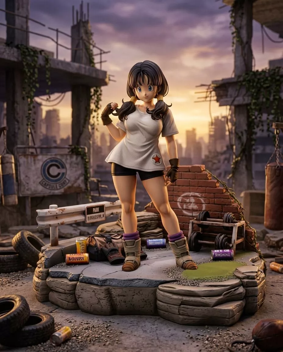 Videl The Vigilante of Satan City - Dragon Ball Z 3D print model
