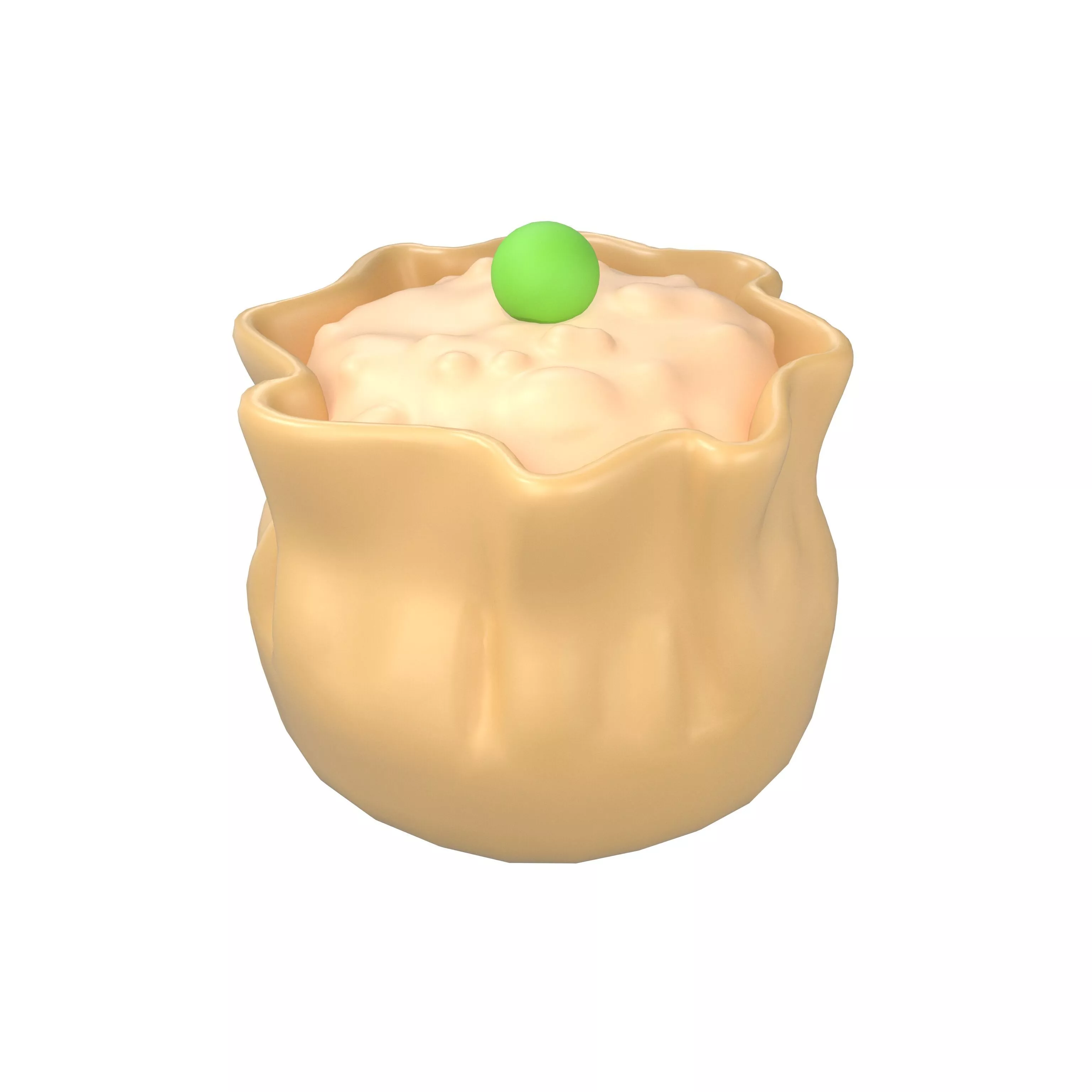 Cartoon Shumai v1 001 Low-poly 3D model