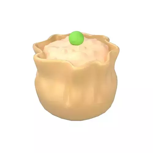 Cartoon Shumai v1 001 Low-poly 3D model