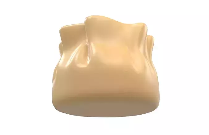 Cartoon Shumai v1 001 Low-poly 3D model 4