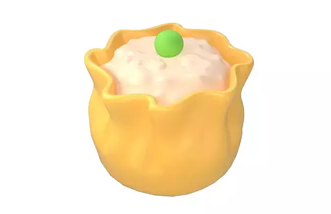 Cartoon Shumai v1 002 Low-poly 3D model 4