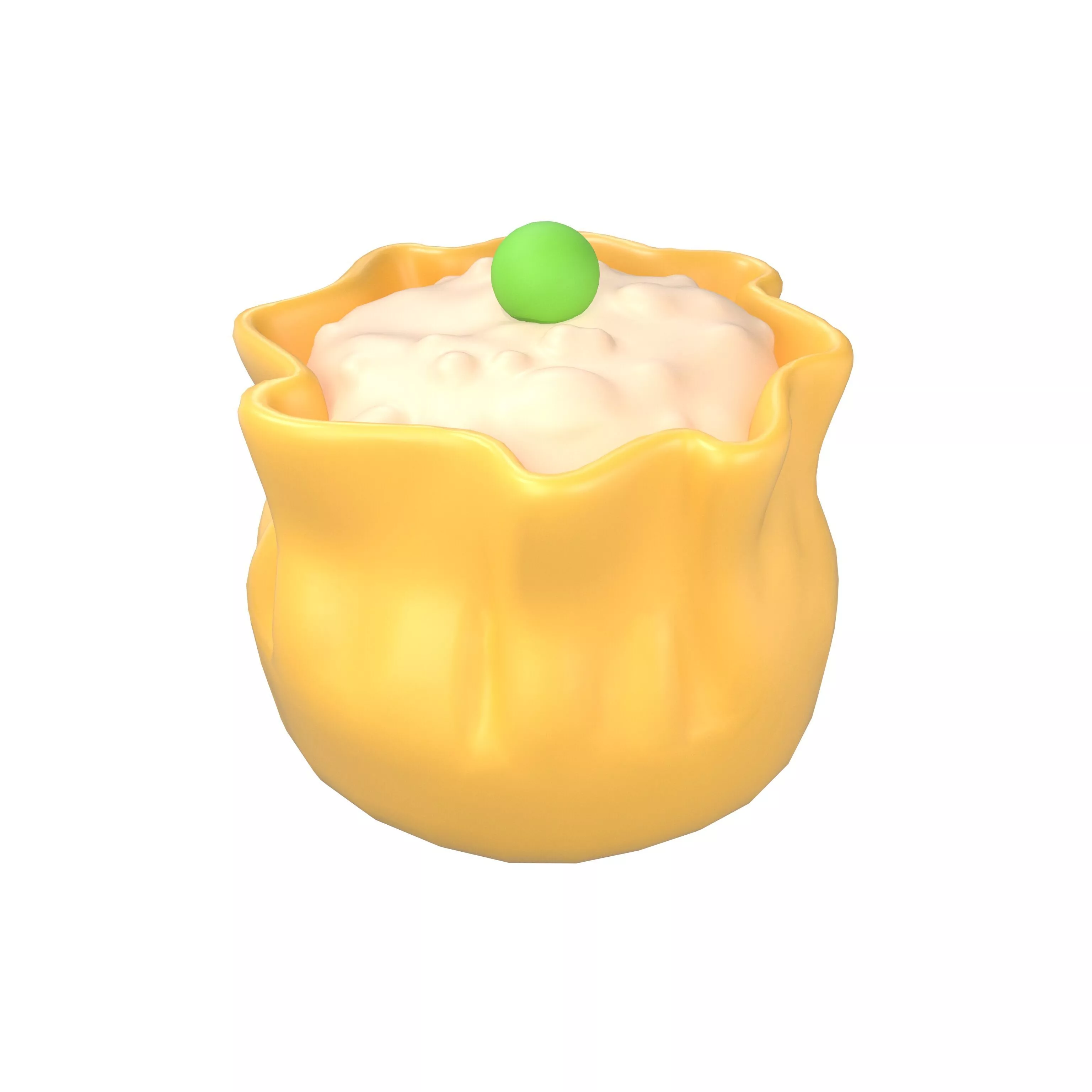 Cartoon Shumai v1 002 Low-poly 3D model