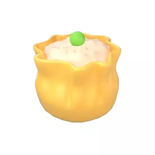 Cartoon Shumai v1 002 Low-poly 3D model