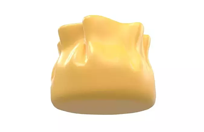 Cartoon Shumai v1 002 Low-poly 3D model 3