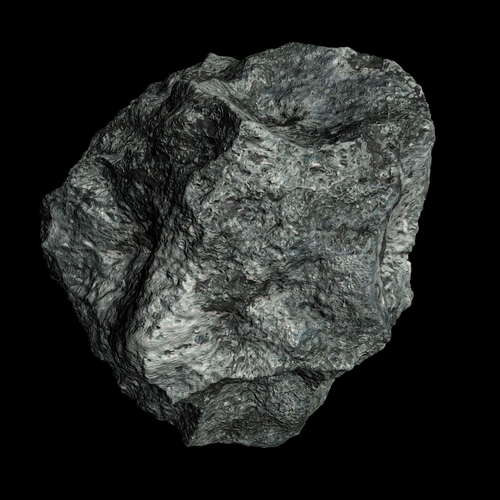 Realistic asteroid rock