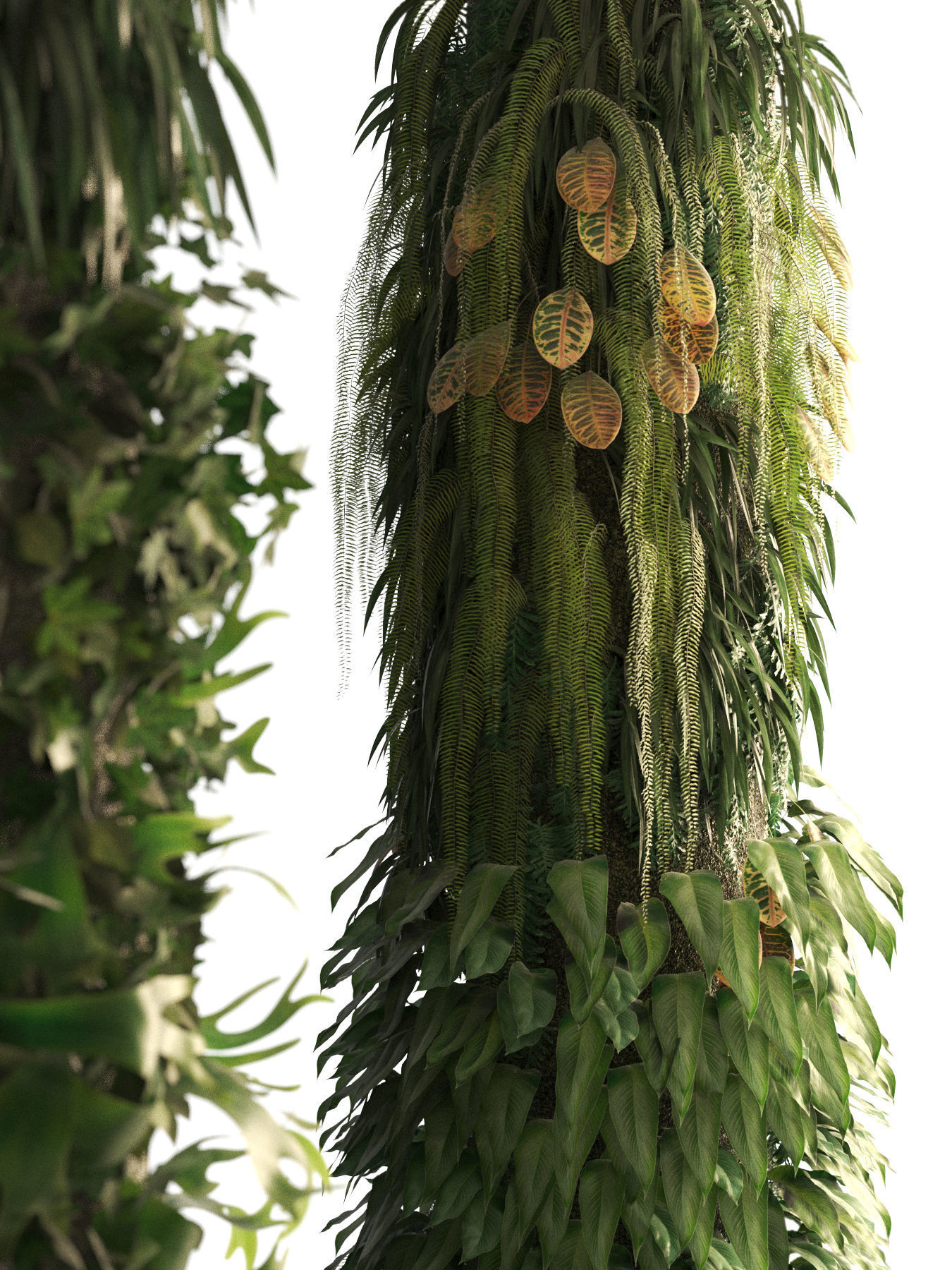 Columns Garden 3D model_2