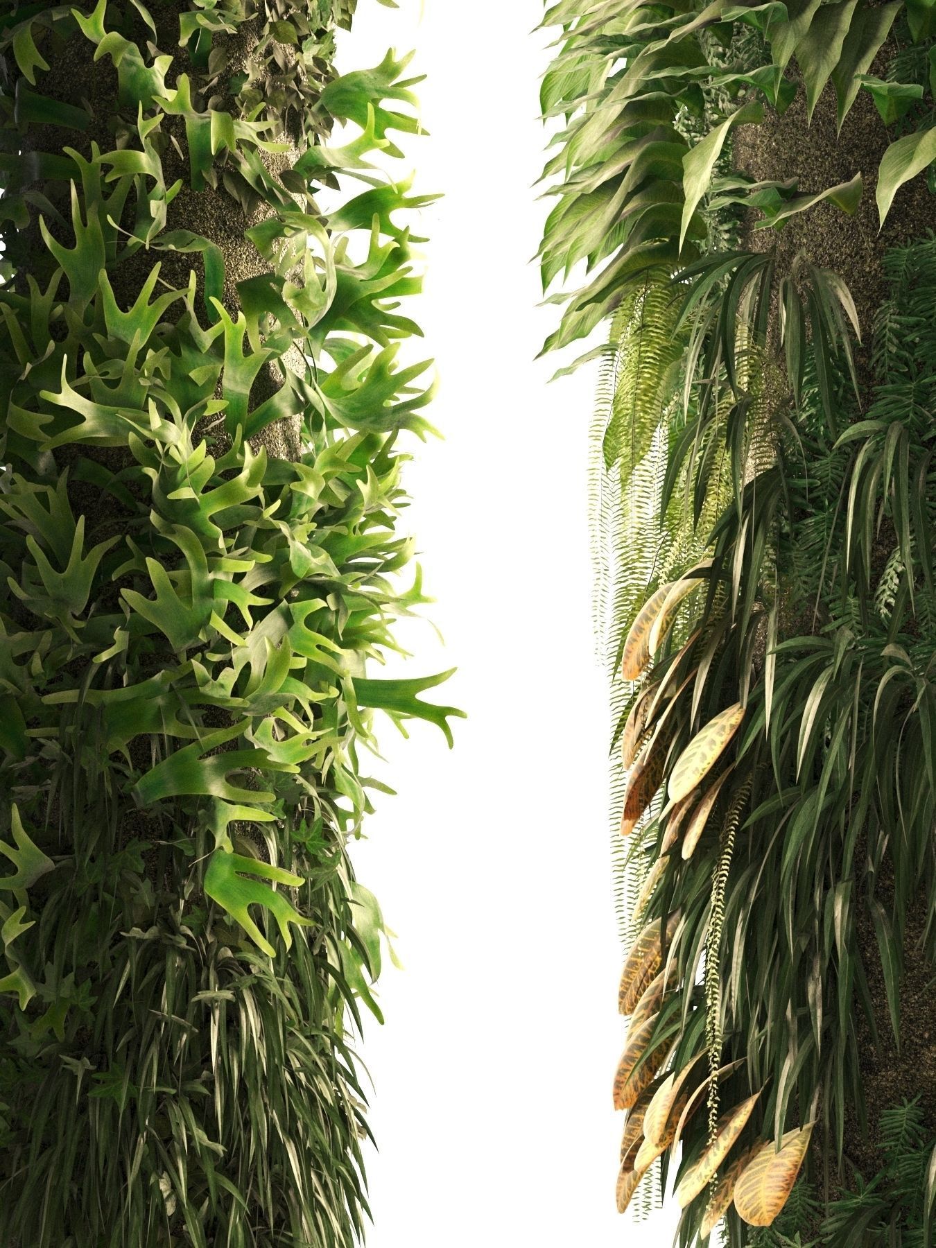 Columns Garden 3D model_1