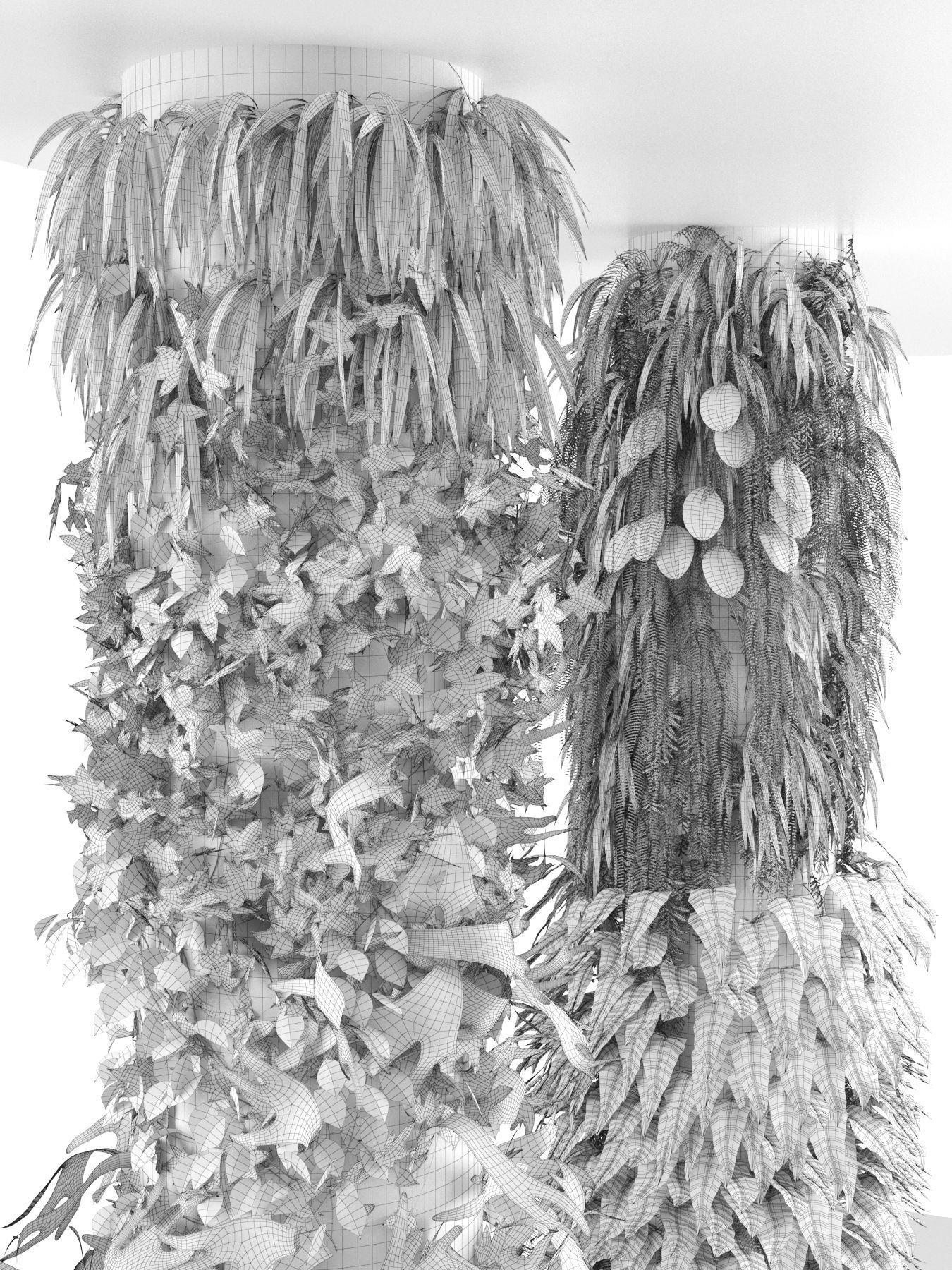 Columns Garden 3D model_4