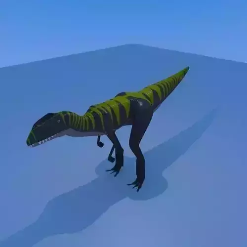 Dilophosaurus Male Low-poly 3D model