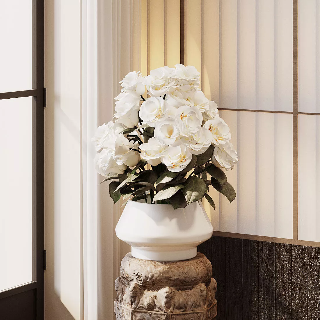 floral arrangement flower art fresh flowers orchid 3D model