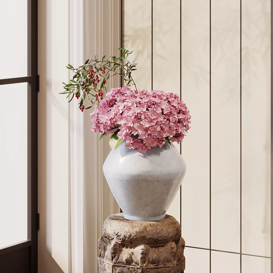 floral arrangement flower art fresh flowers orchid 3D model