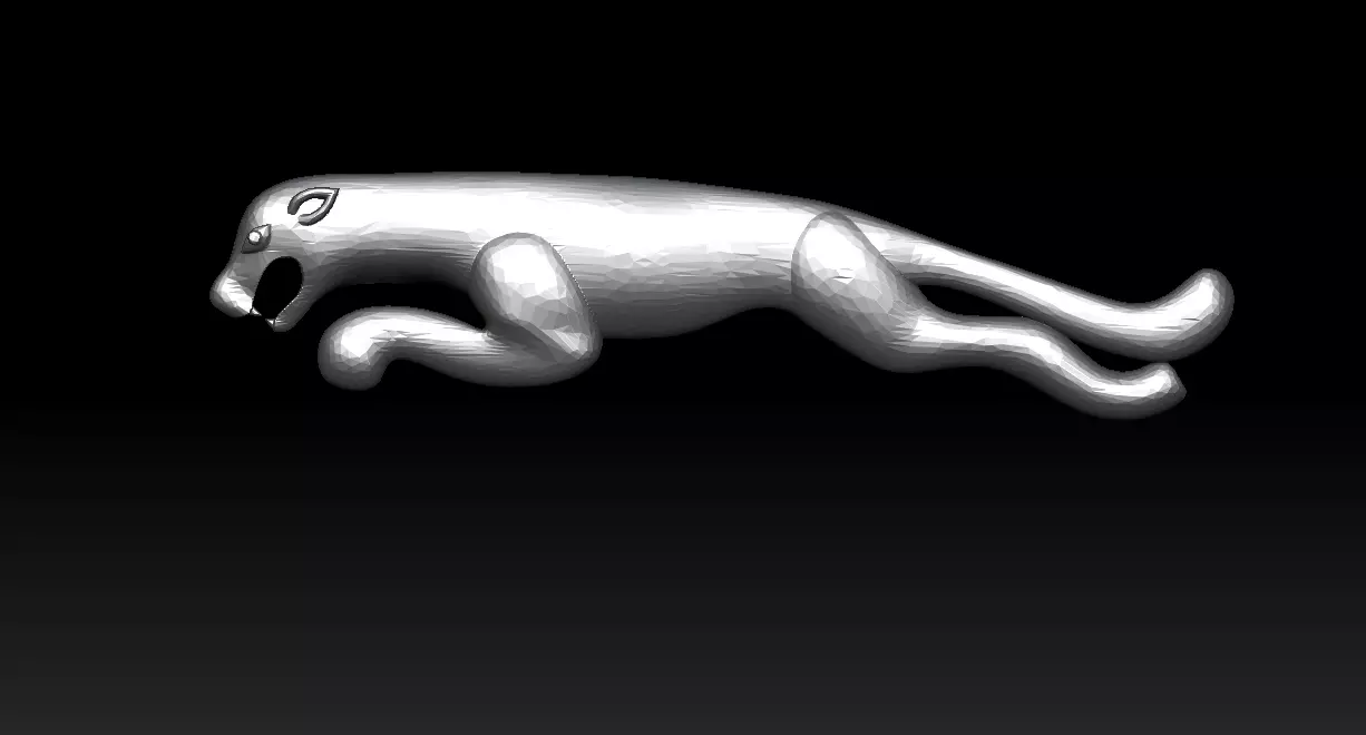 Dynamic Leaping Panther 3D print model