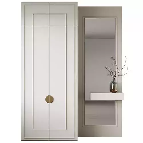 Neoclassical Style Hallway 18 3D model 2