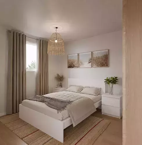 IKEA Apartment Interior Max AutoCAD DWG Shopping Scandinavian  3D model 5