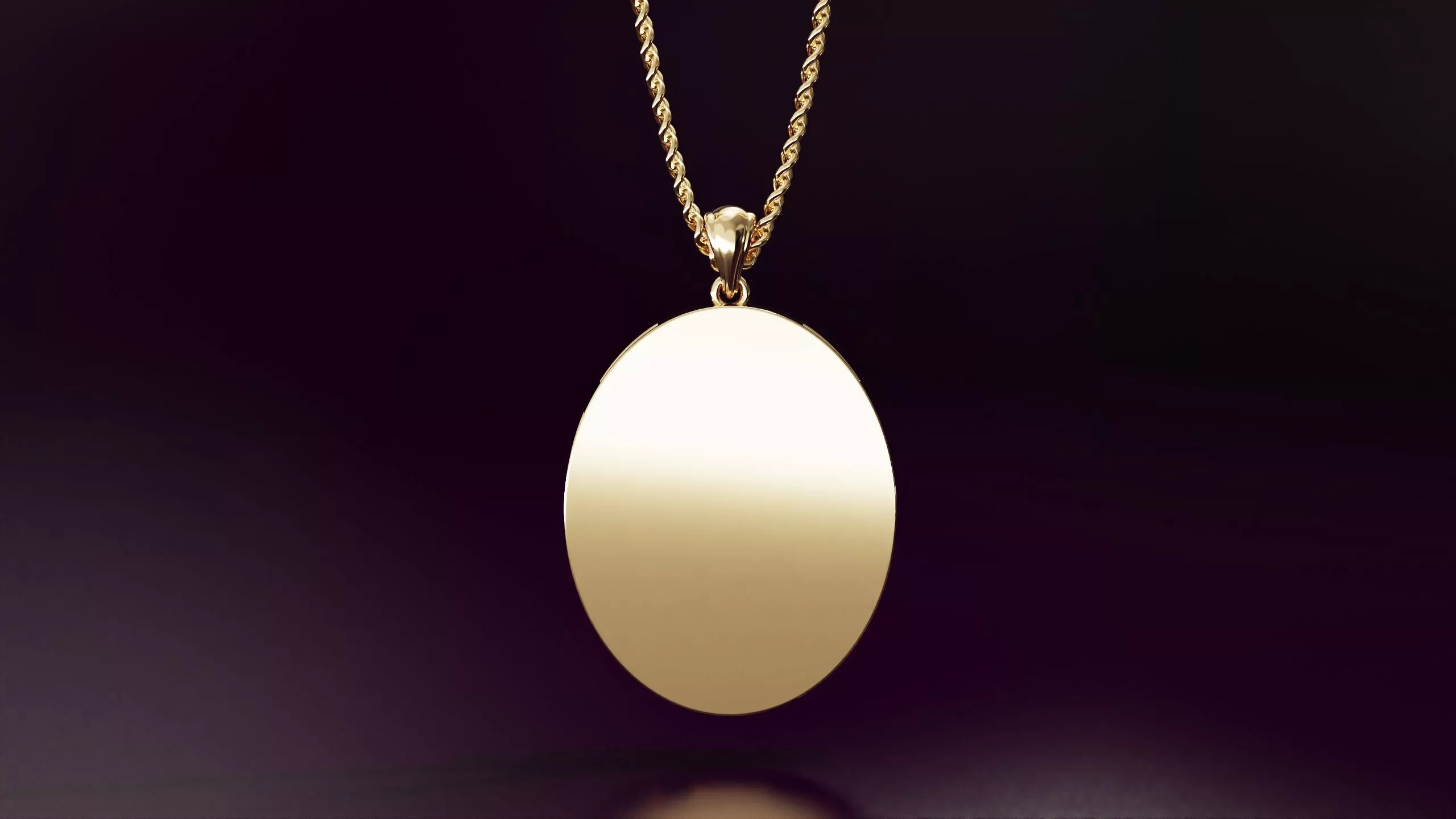 Ellipse pendant 30mm Free 3D print model